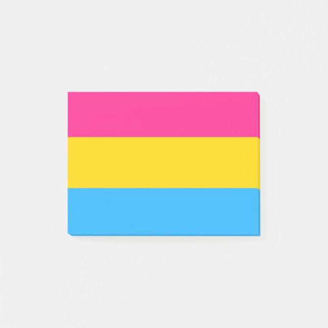 Pansexual Pride Post-it Block (Framsida)
