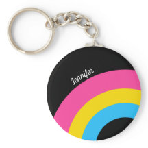 Pansexual Pride Rainbow Flagga Monogram