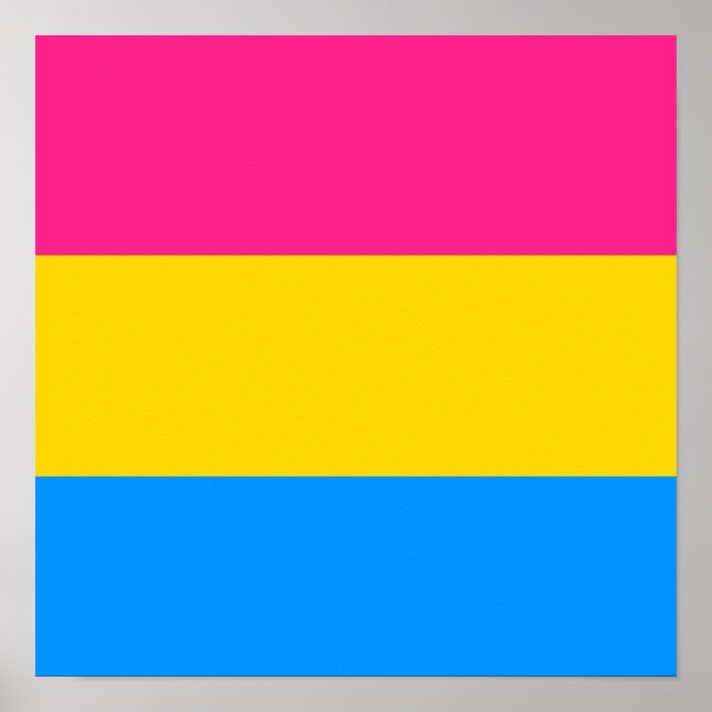 PANSEXUAL PRIDE RAND DESIGN POSTER (Framsidan)