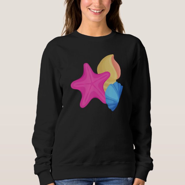 Pansexual Pride Seashells LGBTQ Pan Flag  LGBTQIA+ T Shirt (Framsida)