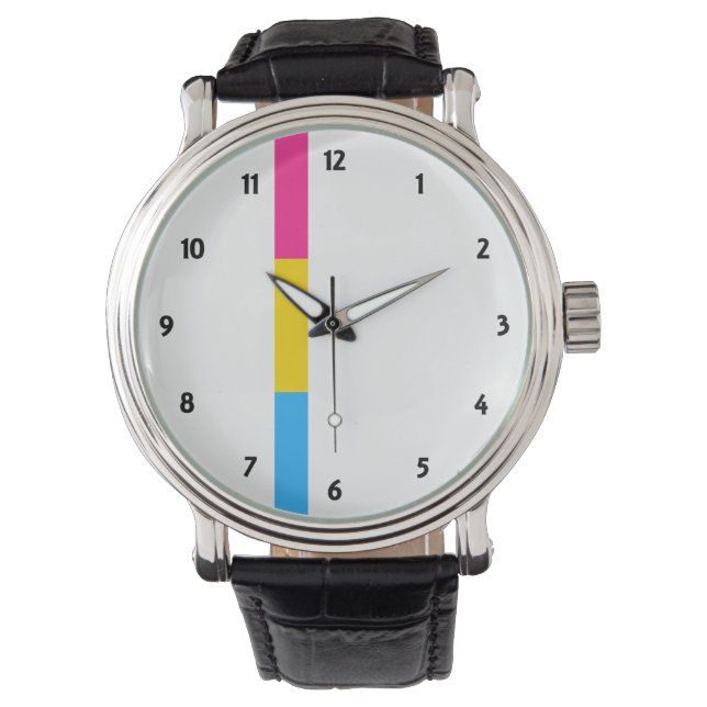 Pansexual Pride Watch Armbandsur (Framsida)