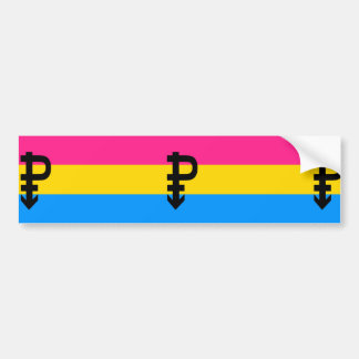 Pansexual prideflagga bildekal