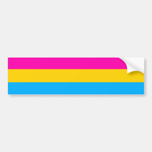 Pansexual prideflagga bildekal