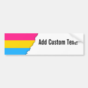 Pansexual prideflagga bildekal