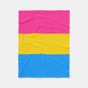 Pansexual prideflagga fleecefilt