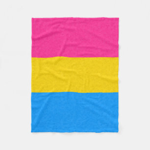 Pansexual prideflagga fleecefilt