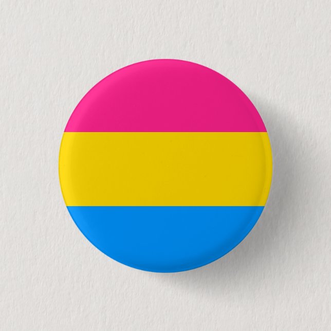 Pansexual prideflagga knapp (Framsida)