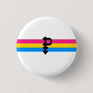 Pansexual prideflagga knapp