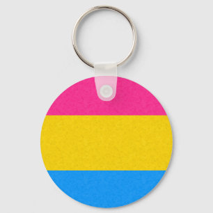 Pansexual prideflagga nyckelring