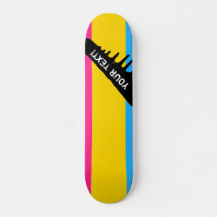 Pansexual prideflagga skateboard bräda 20,5 cm
