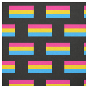 Pansexual prideflagga tyg