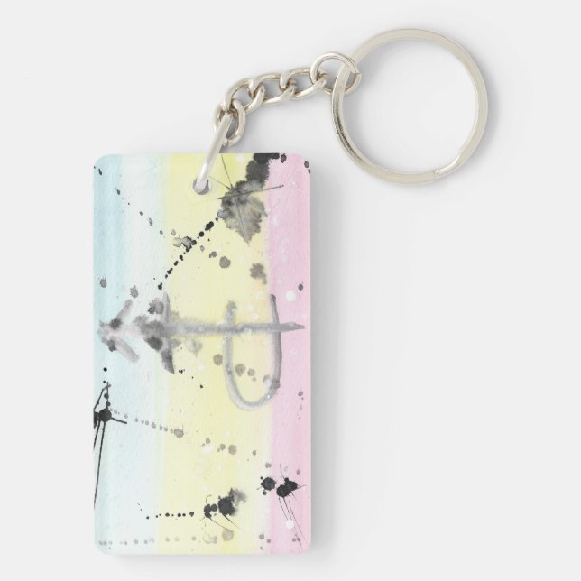 Pansexual pridekeychain för TROS (Baksidan)