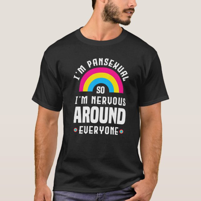 Pansexual Rainbow Flaggor Pan Pride Pansexual T Shirt (Framsida)