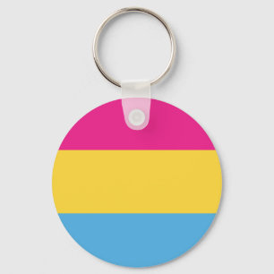 Pansexual randar för design för prideflagga nyckelring