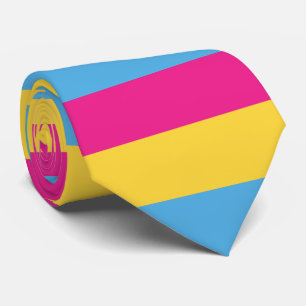 Pansexual randar för design för prideflagga slips