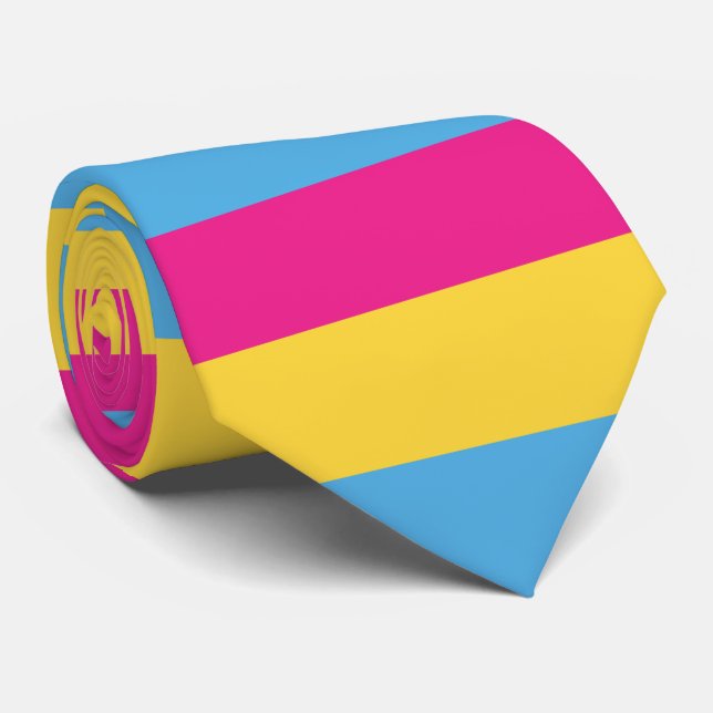 Pansexual randar för design | för | prideflagga | slips (Rullad)