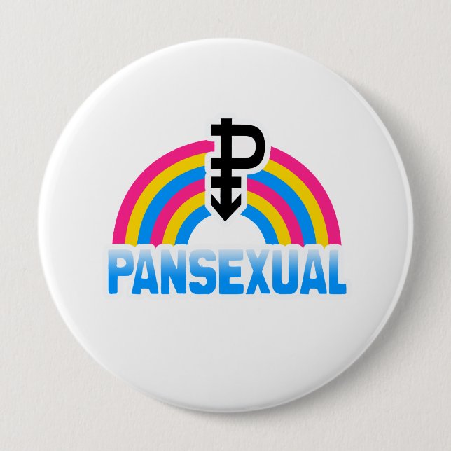 PANSEXUAL REGNBÅGEFLAGGA KNAPP (Framsida)