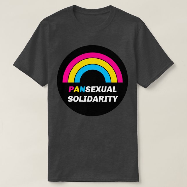 Pansexual Solidarity T Shirt (Design framsida)
