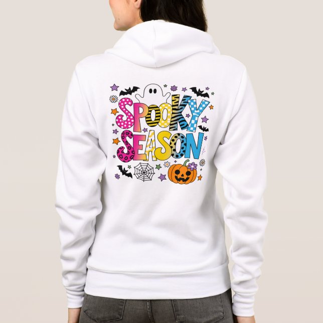 Pansexual Spooky Season Halloween T Shirt (Baksida)