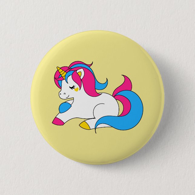 Pansexual unicorn knapp (Framsida)