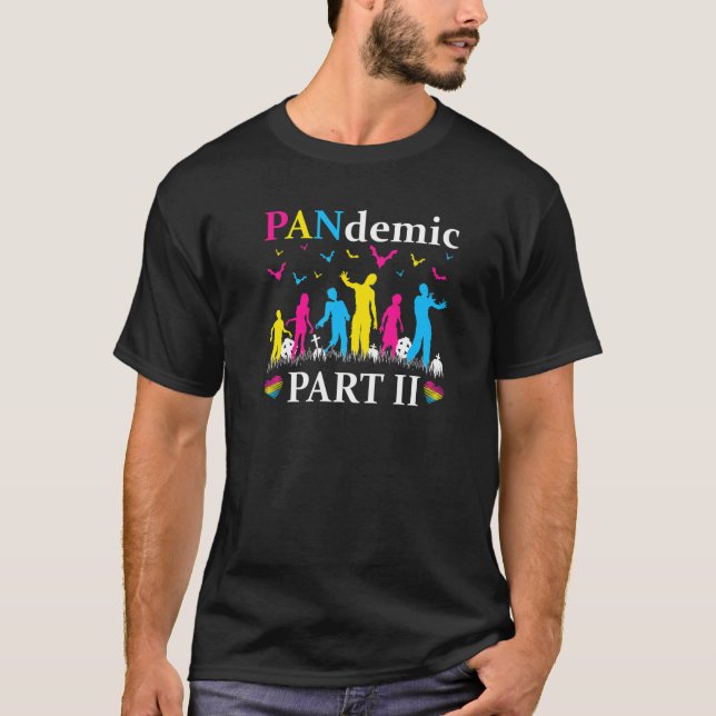 Pansexual Zombie Pandemic Pansexuality Pan Pride H T Shirt (Framsida)