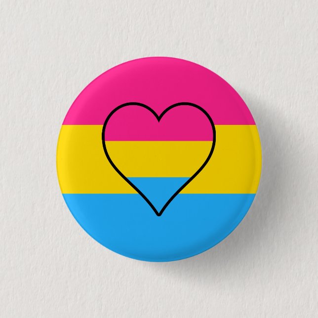 Pansexualitet-flagga Knapp (Framsida)