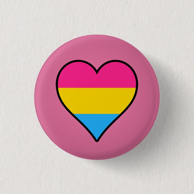 Pansexualitet-flagga Knapp (Framsida)
