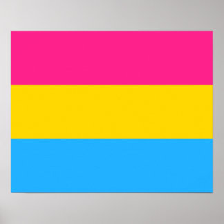 Pansexualitet flagga Poster