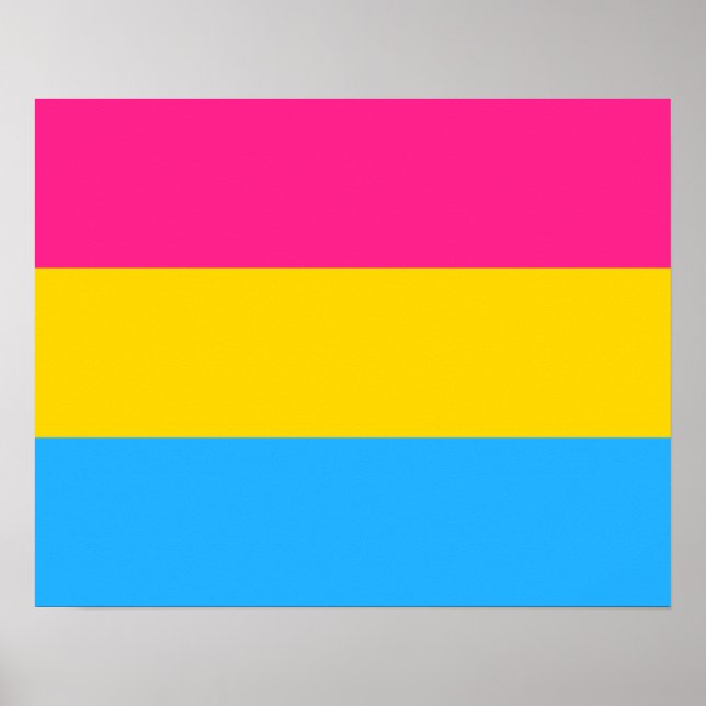 Pansexualitet flagga Poster (Framsidan)