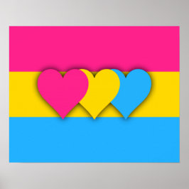 Pansexualitet flagga Poster