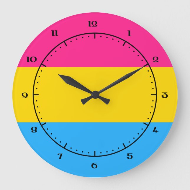 Pansexualitet-flagga Stor Klocka (Framsida)