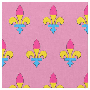 Pansexualitet pride fleur-de-lis-tyg tyg