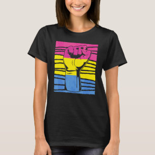 Pansexualitet Pridet Fist Pan Equality Pansexual F T Shirt