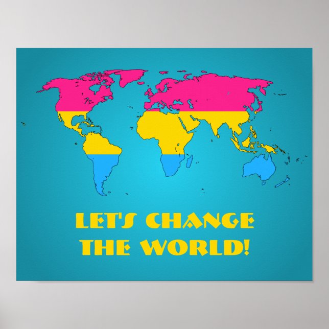 Pansexualitet pridets världsmästare poster (Framsidan)