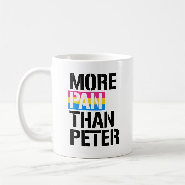 Pansexuality - mer panorera än Peter - - Kaffemugg (Vänster)