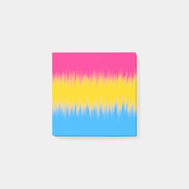 Pansexuell flagg  post-it block (Framsida)