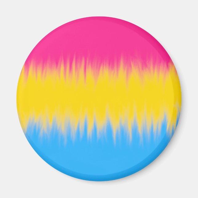 Pansexuell flaggmagnet magnet (Framsidan)