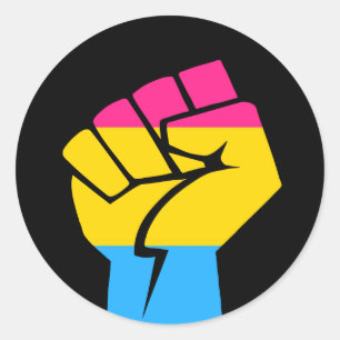Pansexuell kraft runt klistermärke