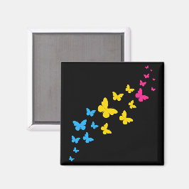 Pansexuell Pride Fjärilsstig Magnet