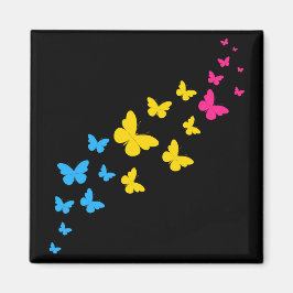 Pansexuell Pride Fjärilsstig Magnet