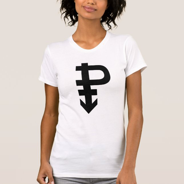 Pansexuell Pride-symbol T Shirt (Framsida)