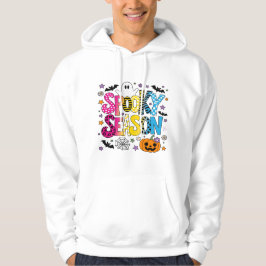Pansexuell Skräckig Säsong Halloween Hoodie