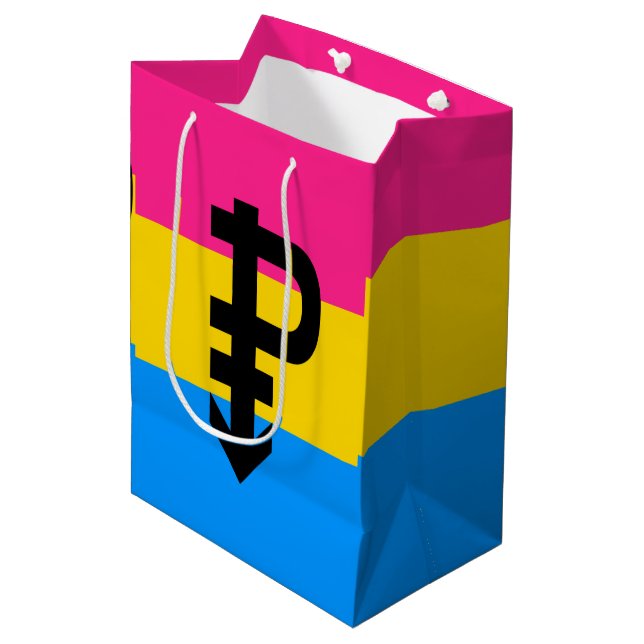 Pansexuell stolthetsflagga (Framsidan Vinklad)