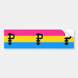 Pansexuell stolthetsflagga bildekal