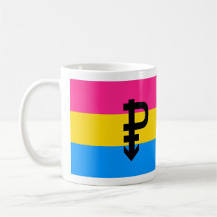 Pansexuell stolthetsflagga kaffemugg
