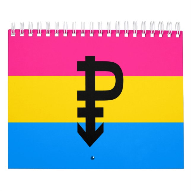 Pansexuell stolthetsflagga kalender (Omslag)