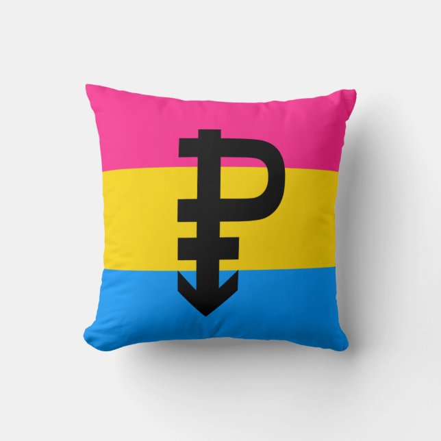 Pansexuell stolthetsflagga kudde (Framsida)