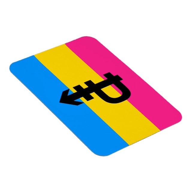 Pansexuell stolthetsflagga magnet (Högersidan)