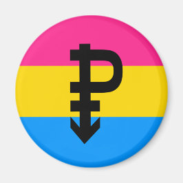 Pansexuell stolthetsflagga magnet