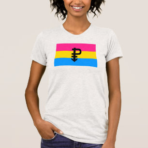 Pansexuell stolthetsflagga t shirt
